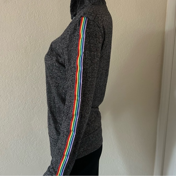 Joe Boxer Heather Grey/Black Pullover Hoodie with smiley face long Sleeves - S - Picture 4 of 10